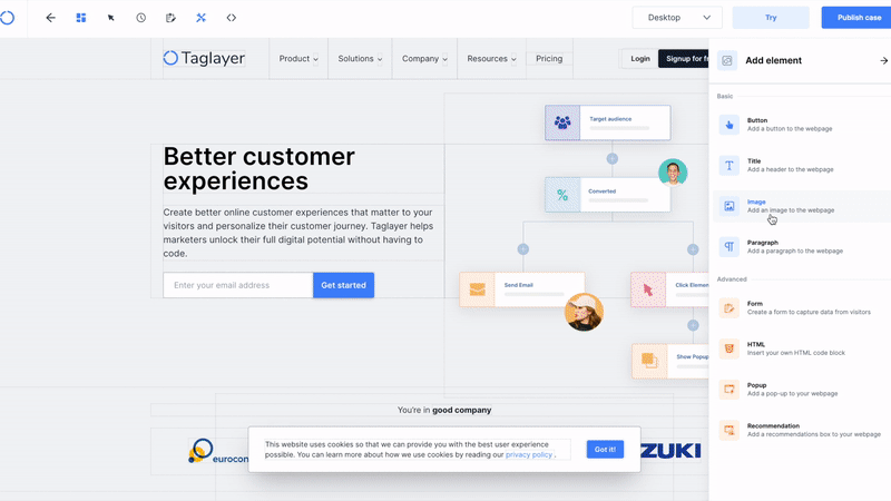 Audience page